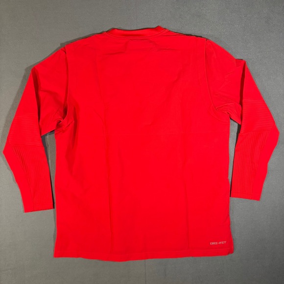 NWT Nike Player Men's Dri-FIT Pullover Crewneck FD4291-694 Baseball Red Large - Picture 3 of 8